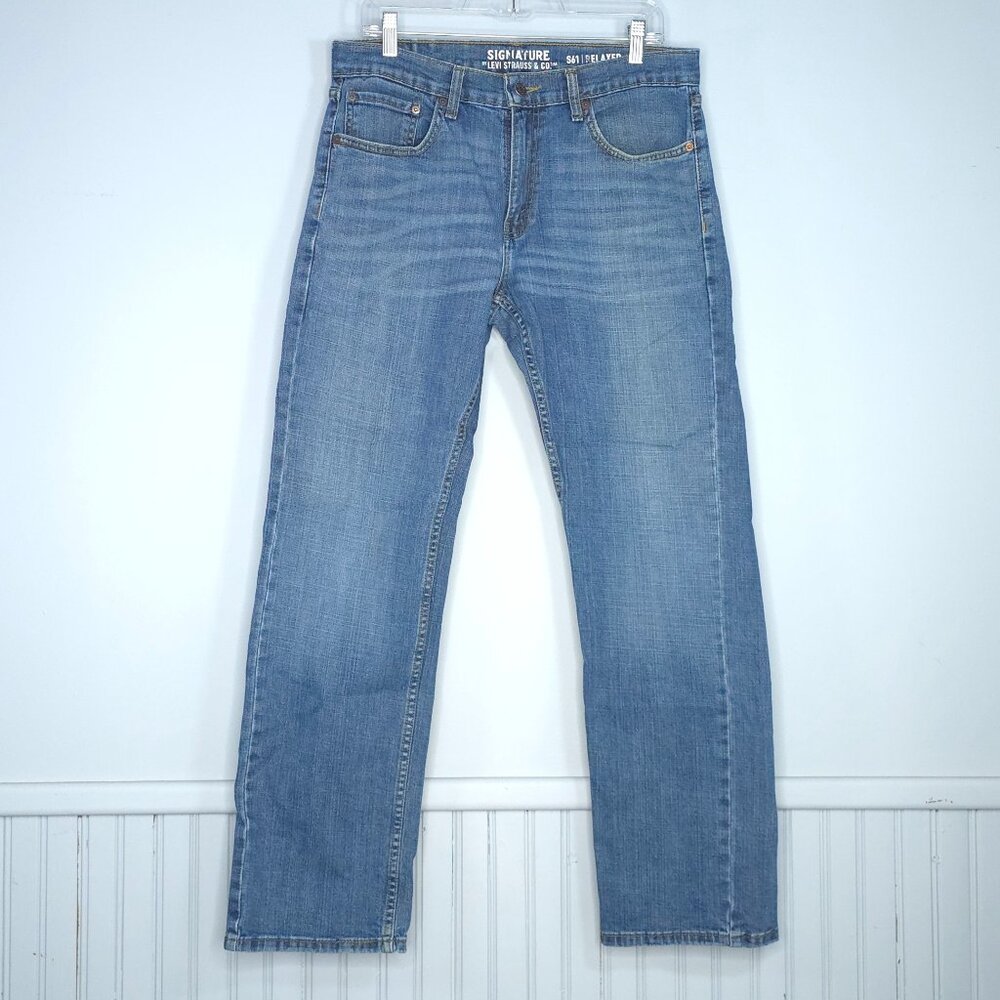 Levi Strauss Signature S61 Relaxed Blue Jeans 32x32 Casual Boho Lounge
